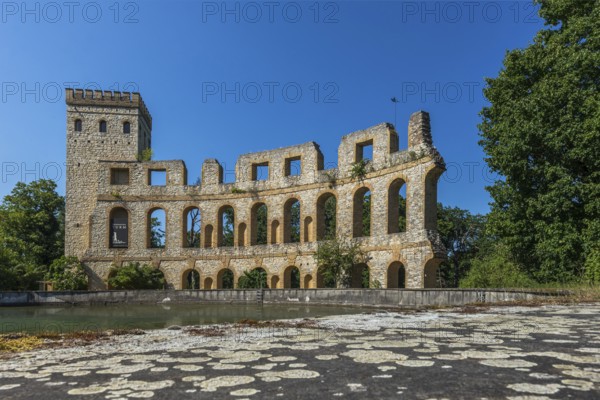 Norman tower with the wall of a Roman theatre, Sanssouci, Potsdam