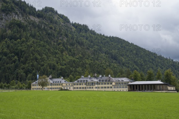 Neues Bad, Hans Seidel Foundation Building, Wildbad Kreuth, Tegernsee Valley, Upper Bavaria, Bavaria, Germany