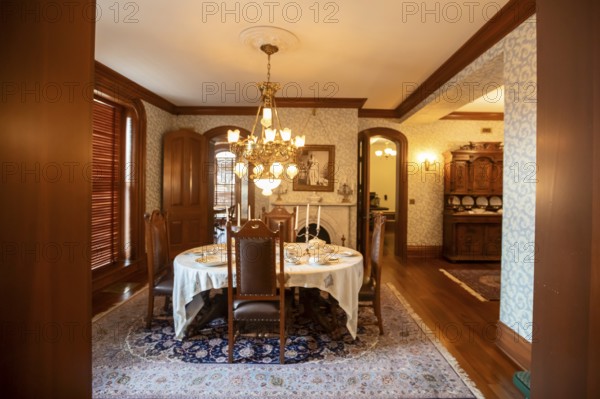 Canton, Ohio - The Ida Saxton McKinley House at the First Ladies National Historic Site. First Lady Ida McKinley and her husband William McKinley lived her for many years