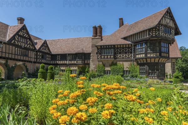 Cecilienhof Palace, location of the Potsdam Conference in the New Garden, Potsdam
