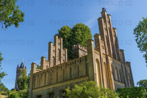 Sailor House and Flatow Tower in Babelsberg Park, Potsdam