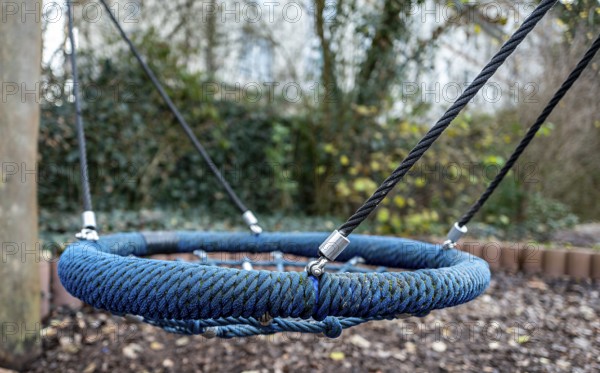 Detailed photo of play equipment on a children's playground, Berlin, Germany