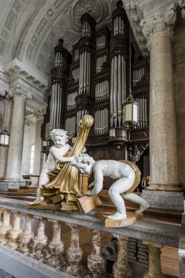 Interior view, St Blasien Cathedral, St. Blasien, Black Forest, Southern Black Forest, Baden-Württemberg, Germany