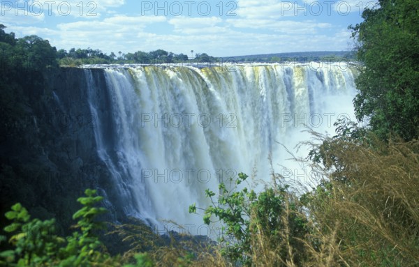 Victoria Falls, Zambezi, Zimbabwe, Africa, June 2000, vintage, retro, old, historic