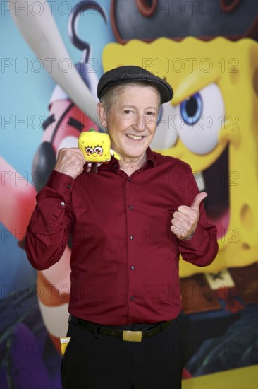 Santiago Ziesmer, German dubbing voice of SpongeBob - German premiere of SpongeBob SquarePants: Pirates Ahoy!, cinema in the Kulturbrauerei, Berlin, 14.12.25