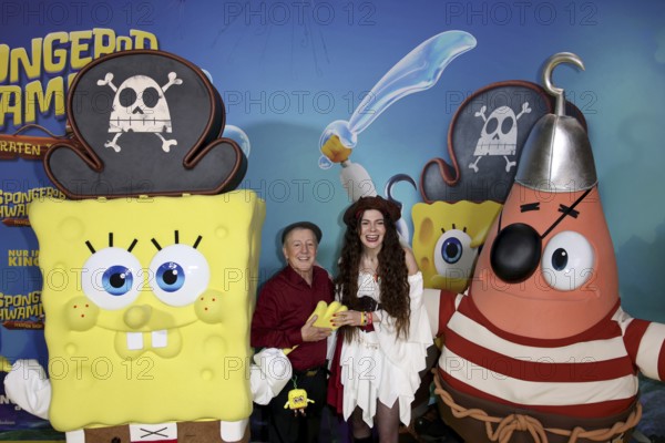 Santiago Ziesmer, German dubbing of SpongeBob and Klaudia Giez - German premiere of SpongeBob SquarePants: Pirates Ahoy!, cinema in the Kulturbrauerei, Berlin, 14.12.25