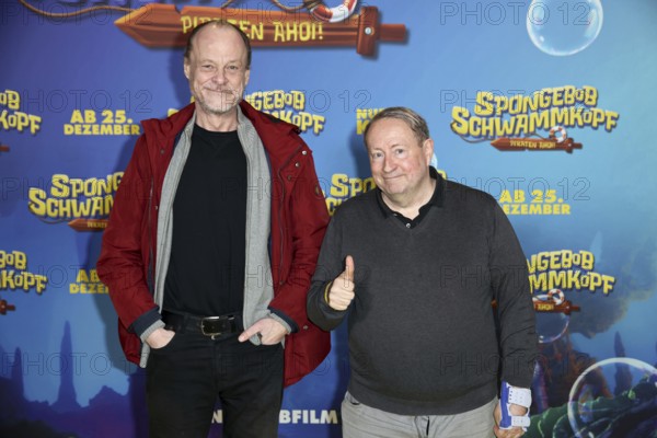 Peter Flechtner and Sven Plate - German premiere of SpongeBob SquarePants: Pirates Ahoy!, cinema in the Kulturbrauerei, Berlin, 14.12.25