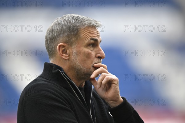 Board of Sports Stefan Kuntz Hamburger SV HSV Portrait thoughtful gesture gesture PreZero Arena, Sinsheim, Baden-Württemberg, Germany