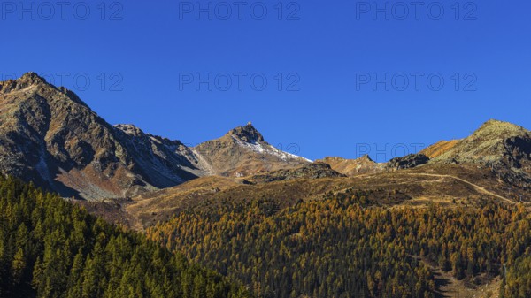 Peaks of the Sex de Marinda and Becs de Bosson mountains, Val d'Anniviers, Valais Alps, Canton of Valais, Switzerland