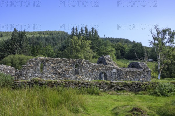 St Saviors Church Ruins, Glendalough, Wicklow Mountains National Park, Brockagh, County Wicklow, Ireland