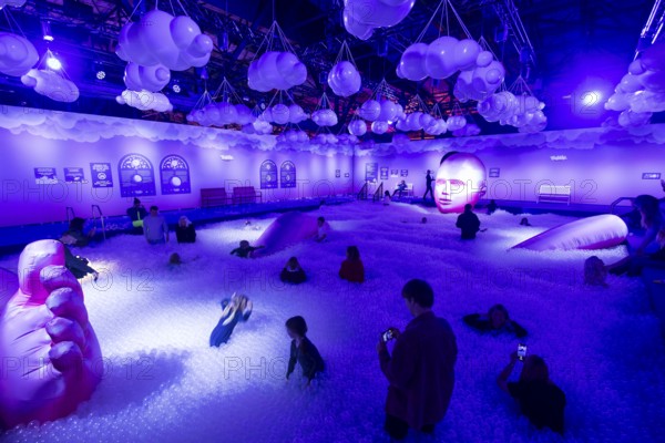 Ball pit at the opening of Bubble Planet - The Adventure Museum for All Senses at Arena Berlin, Berlin, 11.12.2025