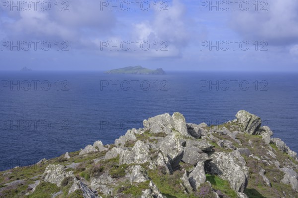 View from Clogher Head to Inishtooskert Island (sleeping Giant), Clogher, Kerry, Ireland
