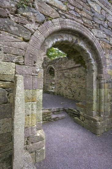 Church Ruins and Ogham Stone, Kilmalkedar, Kerry, Ireland