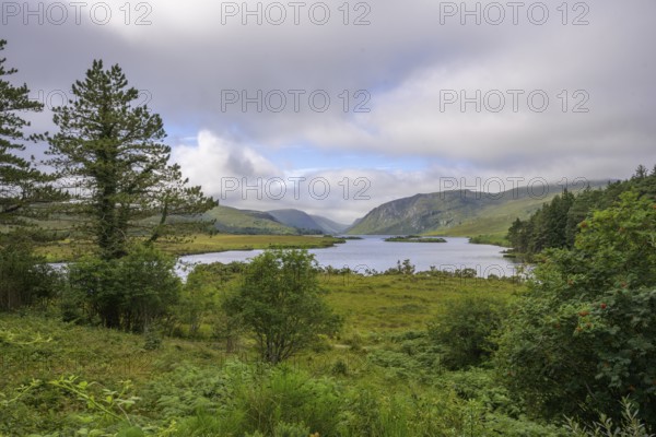 View over Loch Beagh, Glenveagh National Park, Cross Roads, County Donegal, Ireland