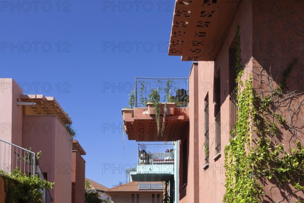 Israel, Tel Aviv Namal Yafo historic Old Jaffa port with art galleries, boutiques and old houses
