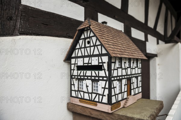 Village made entirely of half-timbered houses, Hunspach, Alsace, Bas-Rhin department, France