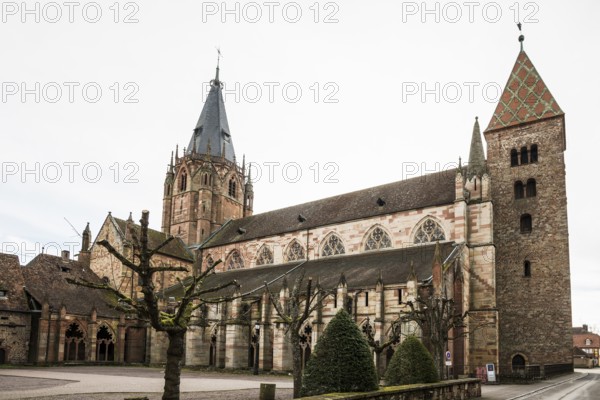 Gothic Church of St. Peter and Paul, Saints-Pierre-et-Paul, Wissembourg, Weissenburg, Alsace, Bas-Rhin Department, France
