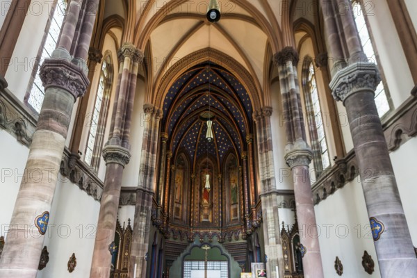 Interior view, Chapelle Notre-Dame, Molsheim, Alsace, Bas-Rhin Department, France