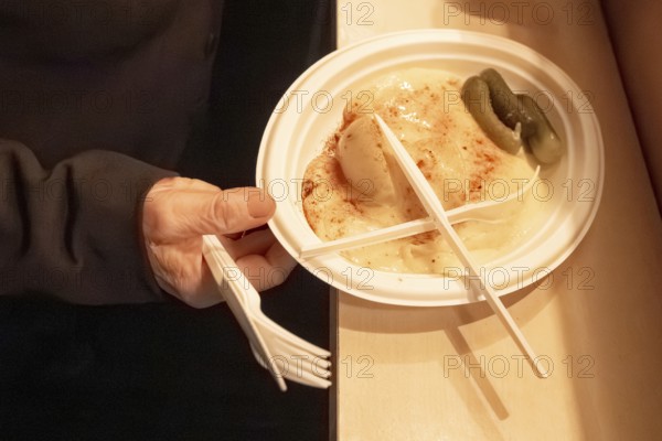 Symbolic photo of a raclette plate, Zug, Switzerland