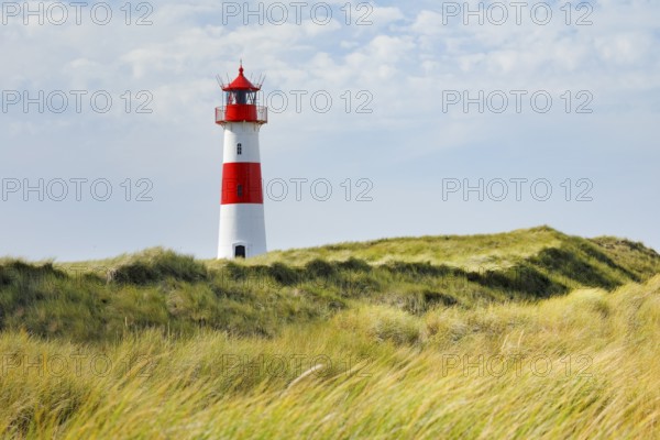 Lighthouse List-Ost am Ellenbogen on the island of Sylt, Germany
