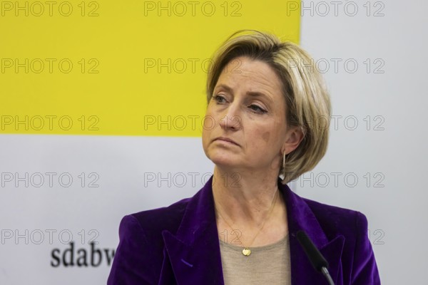 Annual event on the BW Automotive Industry Strategy Dialogue (SDA) in Stuttgart. Nicole Hoffmeister-Kraut (CDU, Minister of Economics BW) . Automotive industry conference. Stuttgart, Baden-Württemberg, Germany