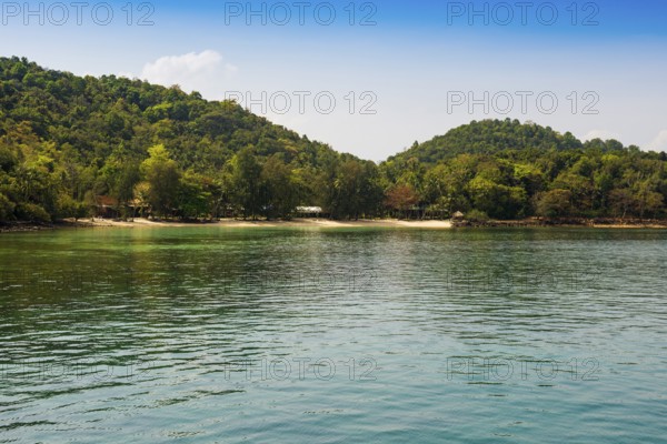 Island with coral reef, Koh Talu, Prachuap Khiri Khan Province, Central Thailand, Thailand