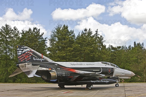 McDonnell Douglas F-4F Phantom II, aircraft type, fighter aircraft, air defense, reconnaissance, two-seater, fighter-bomber, fighter aircraft, aircraft, anniversary aircraft, special livery, Spotterday, Wittmund, Lower Saxony, Germany
