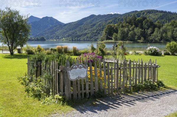 Bauerngarten im spa garden, Schliersee, Ort Schliersee, Upper Bavaria, Bavaria, Germany