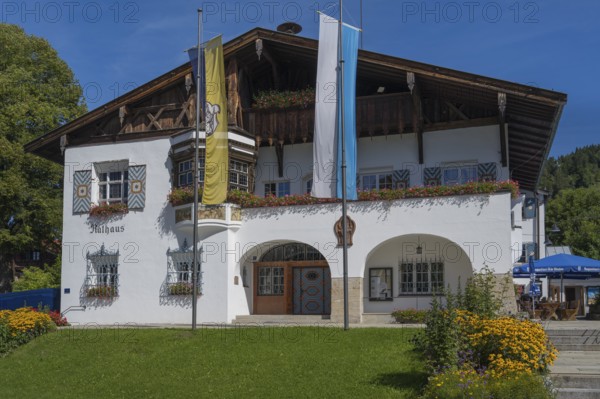 Town Hall, Schliersee, Upper Bavaria, Bavaria, Germany