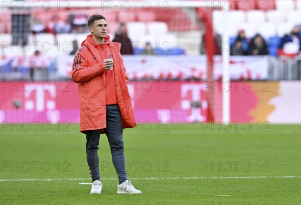 Joshua Kimmich FC Bayern Munich FCB (06) with cup of coffee Allianz Arena, Munich, Bayern, Germany