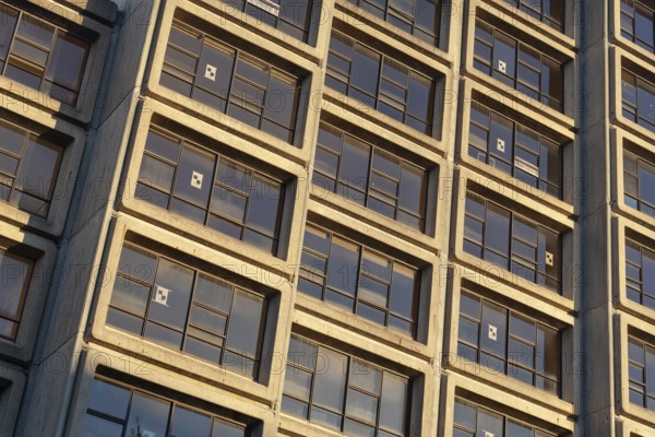 Iconic Sirius building, brutalism style on Sydney Harbour, vacant brutalist residential building in The Rocks, 20th century architecture, Sirius Building in Sydney, Australia