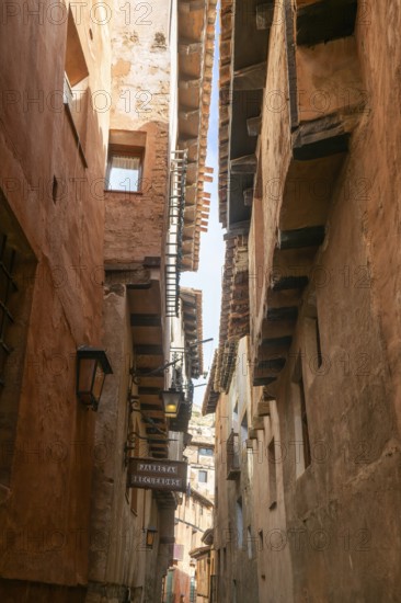 Historic buildings in medieval village of Albarracín, Teruel province, Aragon, Spain