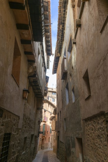 Historic buildings in medieval village of Albarracín, Teruel province, Aragon, Spain