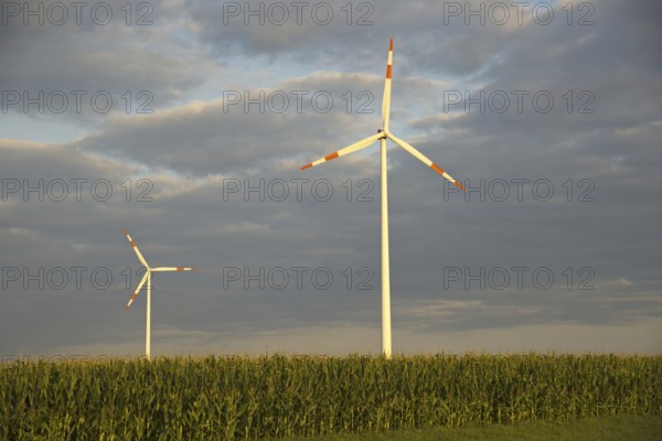 Europe, Germany, Baden-Württemberg, Swabian Jura, Tomerdingen wind farm