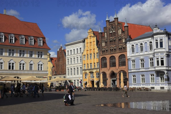 Der Alte Markt (Nordseite), Stralsund, Vorpommern-Rügen District, Mecklenburg-Western Pomerania, Germany