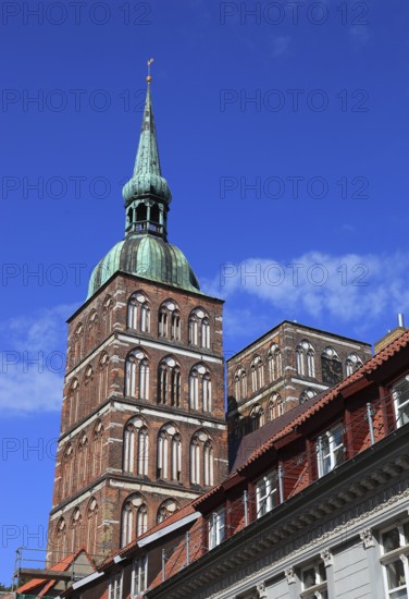 St. Nicholas Church, also St. Nicholas Church, in the urban area of Altstadt, Stralsund, Vorpommern-Rügen district, Mecklenburg-Western Pomerania, Germany