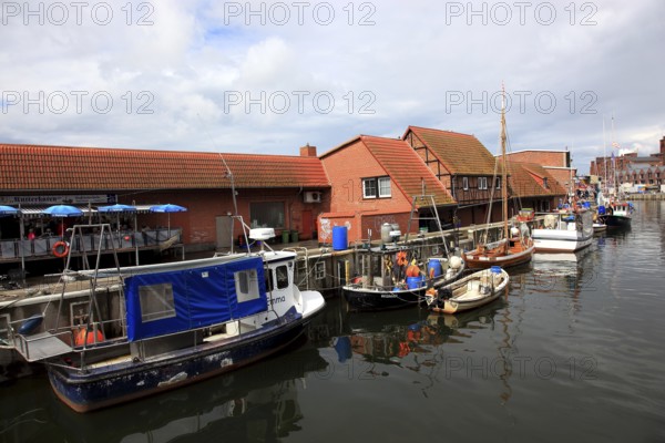 The Old Harbour in Wismar, Nordwestmecklenburg district, Mecklenburg-Vorpommern, Germany
