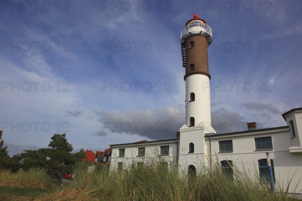 Timmendorf lighthouse on the island of Poel on the Baltic Sea, Northwest Mecklenburg district, Mecklenburg-Western Pomerania, Germany