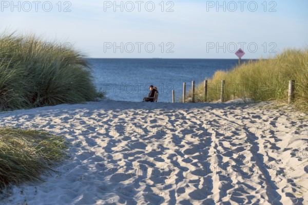 Sandweg zum Ostseestrand, Ahrenshoop, Darß, Mecklenburg-Western Pomerania, Germany