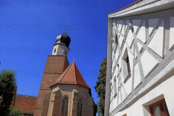 Chapel, Our Lady, Frauenkapelle in the old town, city of Heideck in the district of Roth, Middle Franconia, Bavaria, Germany