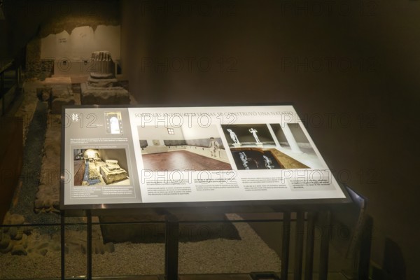 Museo de las Termas Publicas de Caesaraugusta, Roman public baths museum, Zaragoza, Aragon, Spain