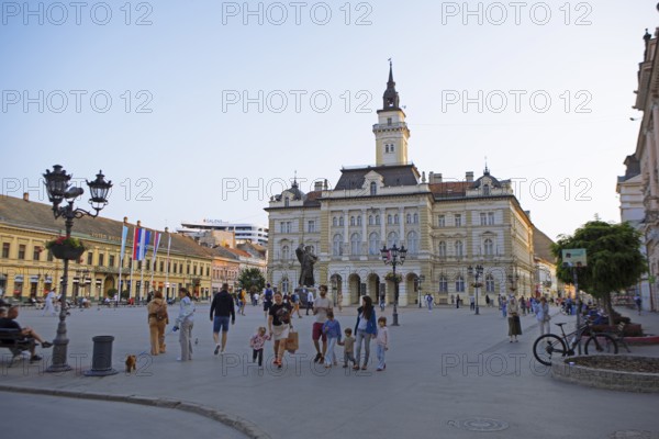 Freedom Square Town Hall, Old Town, Novi Sad, Vojvodina Province, Serbia