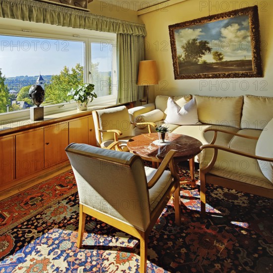 Konrad Adenauer's house, interior photo, Stiftung Bundeskanzler-Adenauer-Haus, Rhöndorf, Bad Honnef, North Rhine-Westphalia, Germany