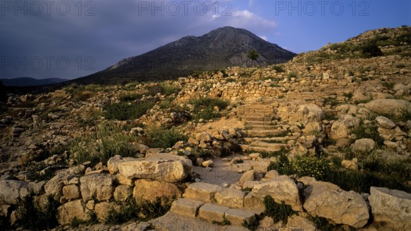 Archaeological site, UNESCO World Heritage Site, Mycenae, Mycenae, important city in pre-classical times, Peloponnese, peninsula, Greece