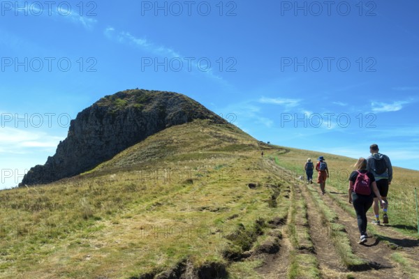 Auvergne Volcanoes Regional Park. La Banne d'Ordanche culminate at 1515m . Puy de Dome. Auvergne Rhone Alpes. France