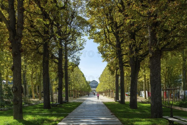Vichy, listed as World Heritage by UNESCO. The Source Park. Allier. Auvergne Rhone Alpes. France