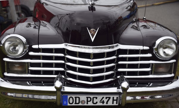 Classic car, 1947 Cadillac Series 62 Convertible, USA, at a classic car meeting in Büsum, Schleswig-Holstein, Germany