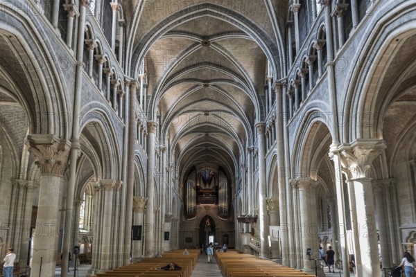 Interior view, Notre-Dame Cathedral, Lausanne, Switzerland