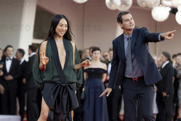 Venice, Italy - 2 September 2025: Greta Lee during the red carpet of - A house of Dynamite - during the 82nd Venice International Film Festival