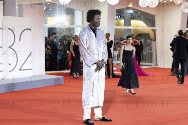 Venice, Italy - 3 September 2025: Benjamin Clementine during the red carpet of - Cartier Glory To The Filmmaker Award 2025 and In the Hand of Dante - during the 82nd Venice International Film Festival
